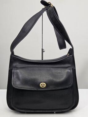 EXCELLENT VINTAGE COACH TAFT HOBO BAG - COSTA RICA - BLACK